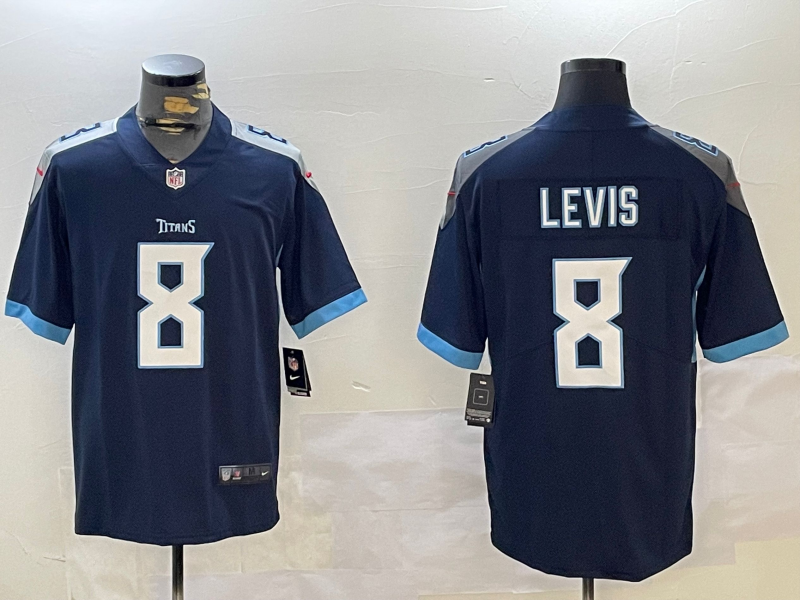 Men Tennessee Titans #8 Levis dark Blue 2024 Nike Vapor Limited NFL Jersey->youth mlb jersey->Youth Jersey